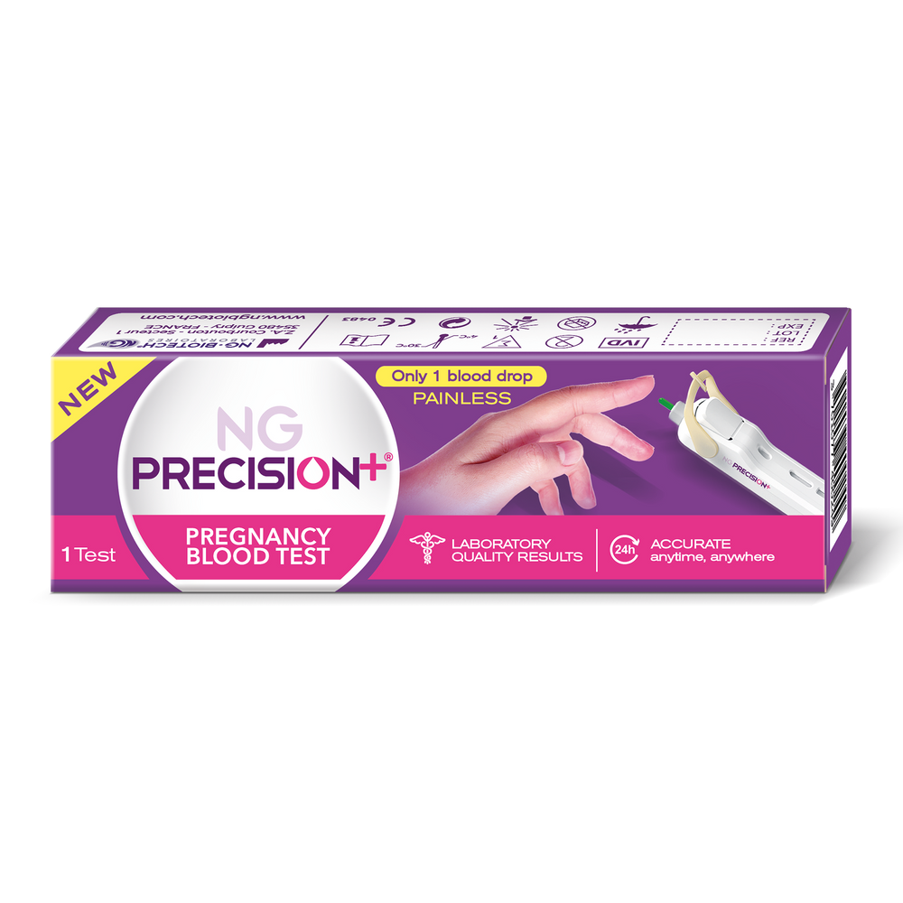 outer packaging of ng precision pregnancy test