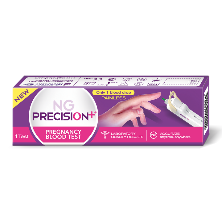 outer packaging of ng precision pregnancy test